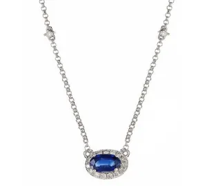 14K GOLD SAPPHIRE PENDANT SKU# 80089