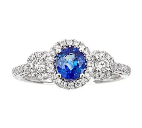 14K GOLD SAPPHIRE RING SKU# 80075