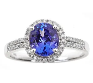 14K GOLD TANZANITE RING SKU# 80013