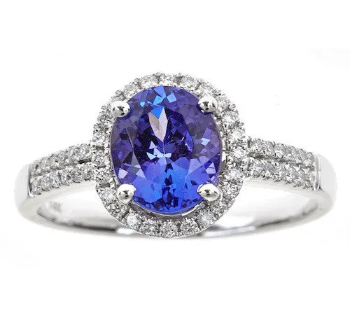 14K GOLD TANZANITE RING SKU# 80013