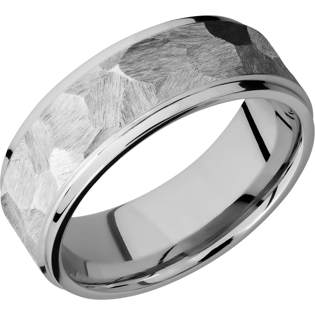 14K White Gold with Rock , Polish Finish