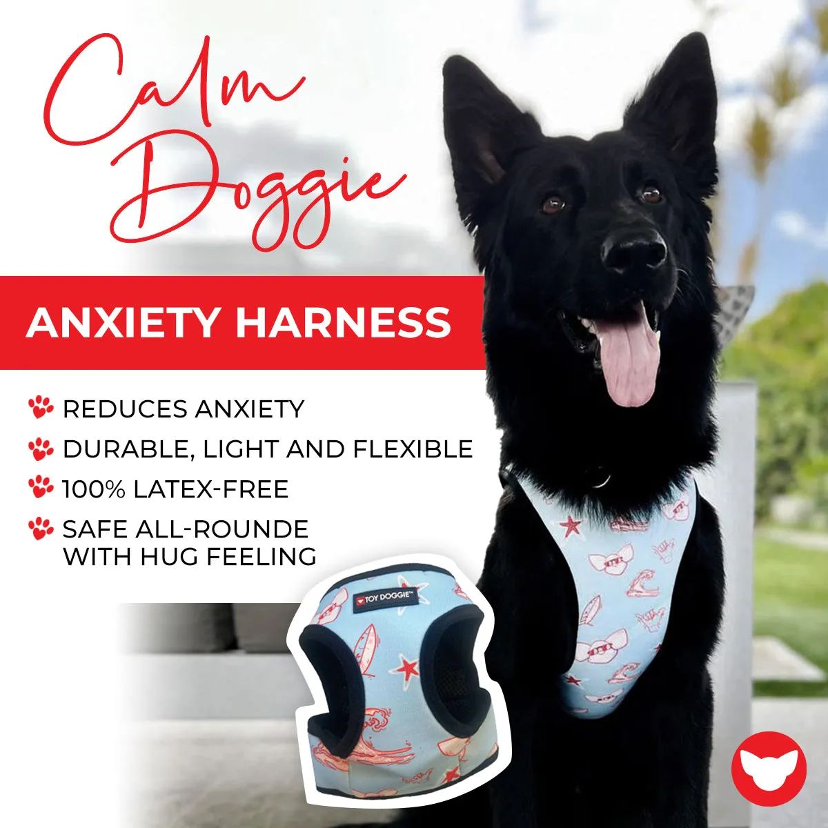 3 in 1 Cooling & Anti-Anxiety Dog Harness | Guava & Quenepas