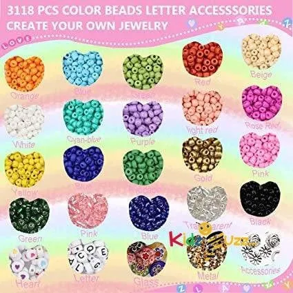 3118 Pcs Small Pony Beads