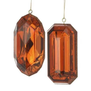 5" Precious Cut Gem Ornament: Copper