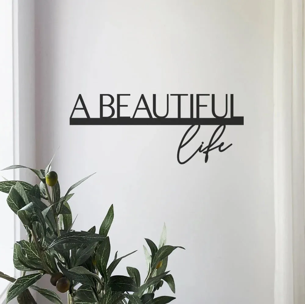 A Beautiful Life - floating words