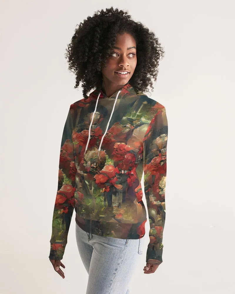 Abstract Rose design Women's Hoodie