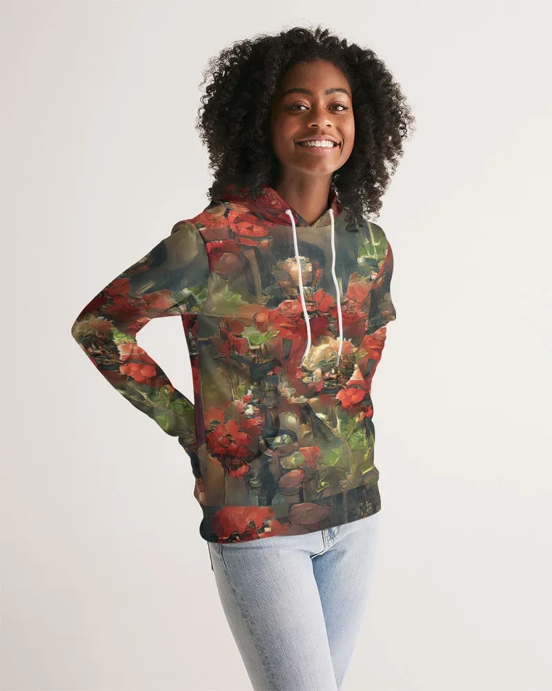 Abstract Rose design Women's Hoodie