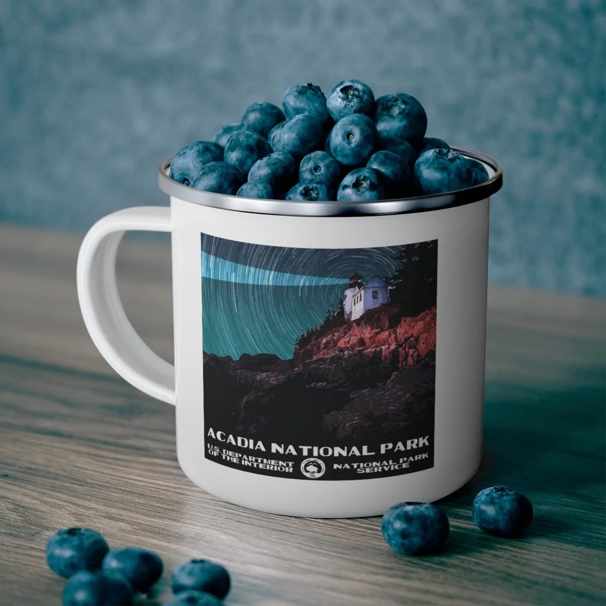 Acadia National Park Enamel Camping Mug