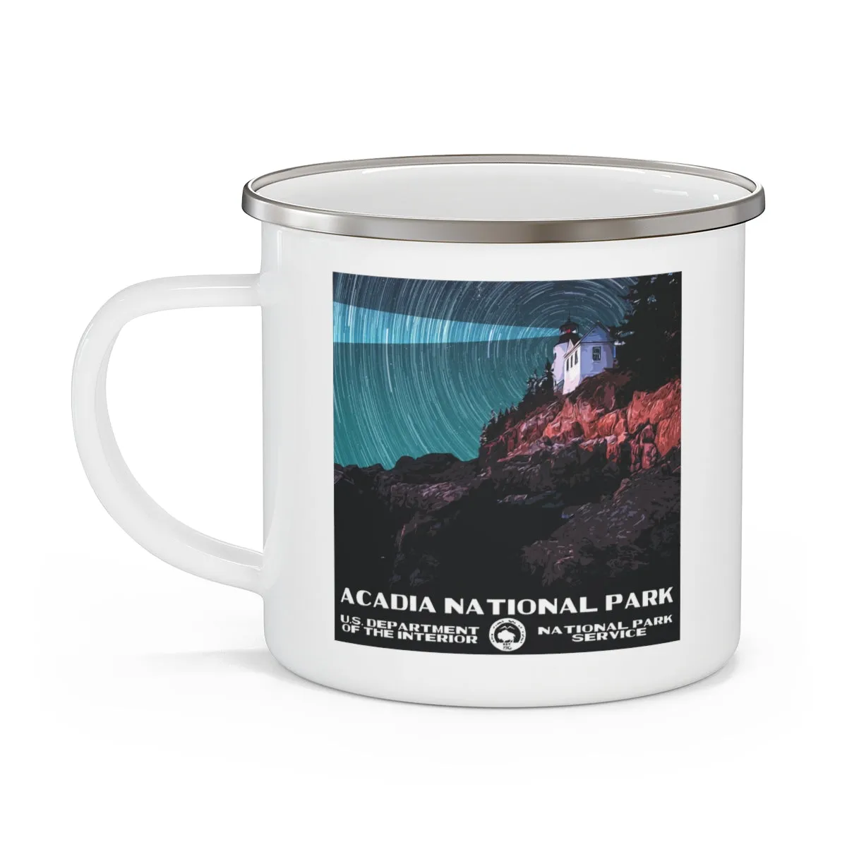 Acadia National Park Enamel Camping Mug