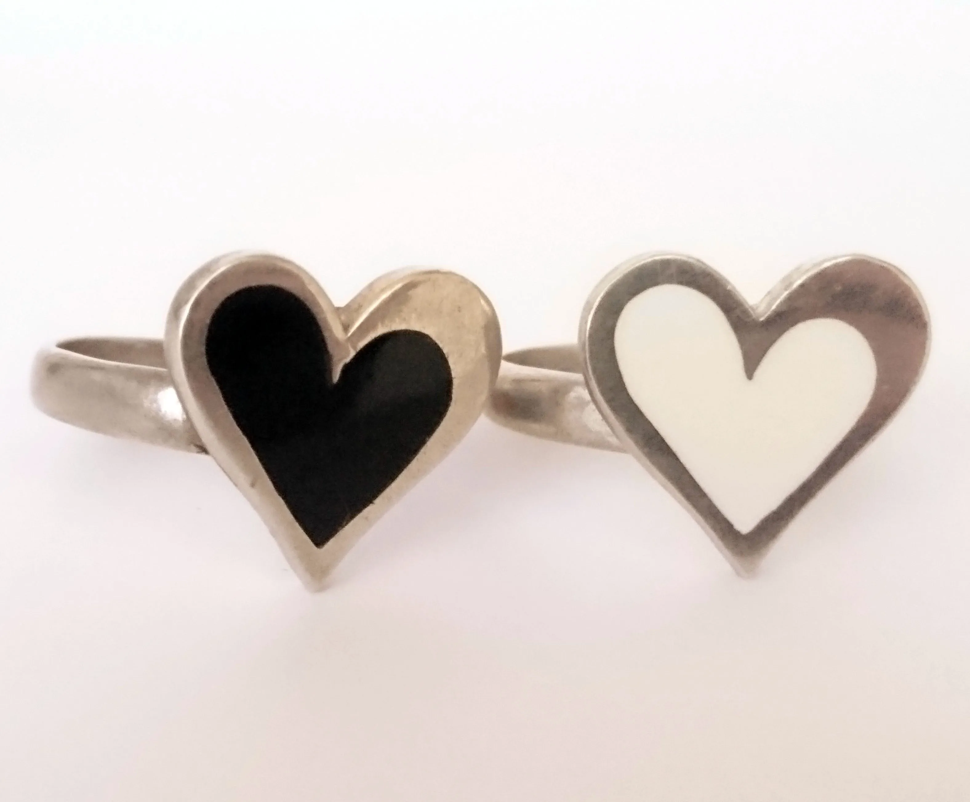 Acrylic Heart Rings IN STOCK SALE