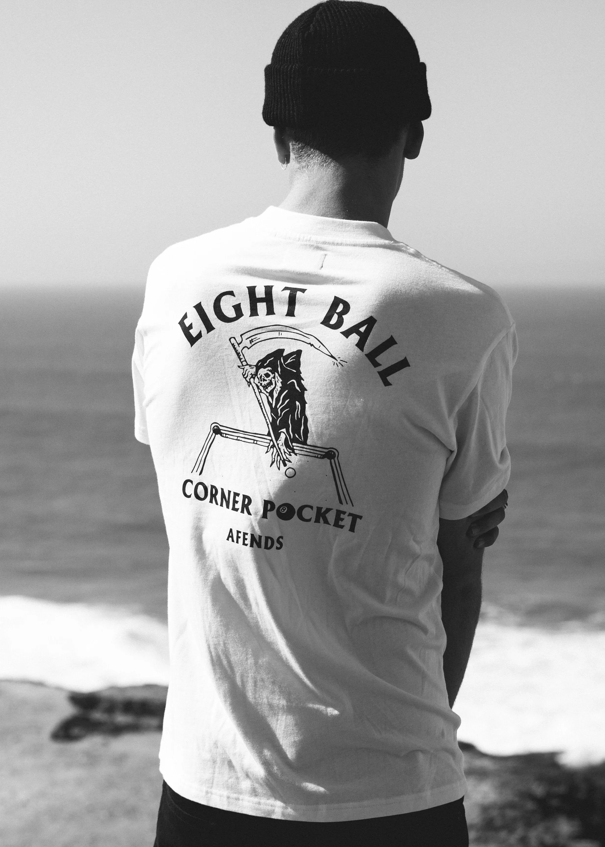 Afends Mens Eight Ball - Retro Fit Tee