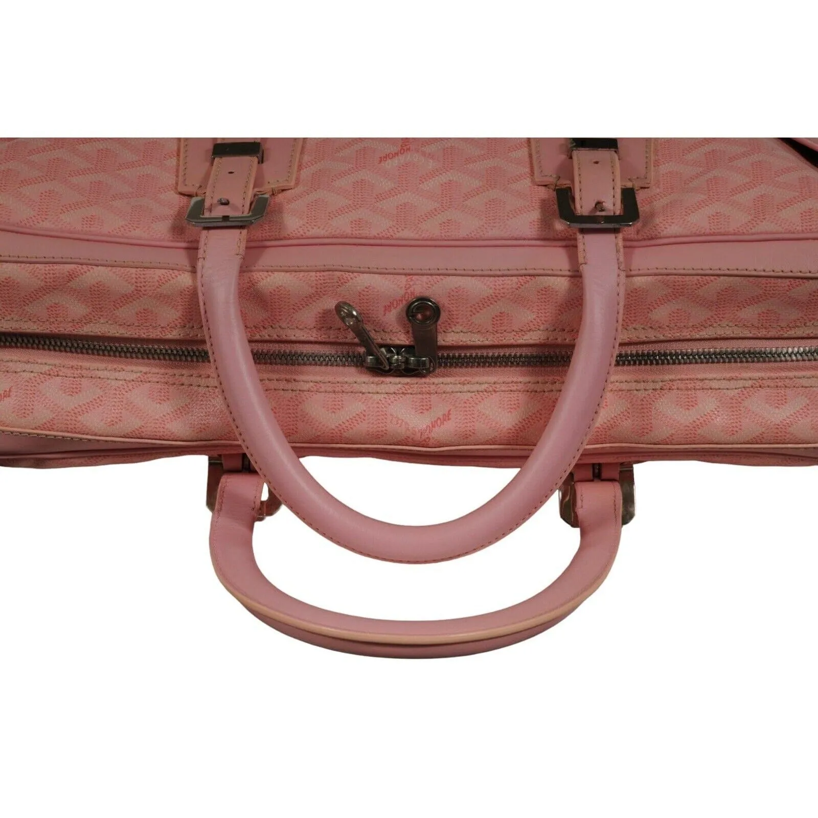 Ambassade MM Pink Zip Briefcase Laptop Computer Travel Shoulder Handbag