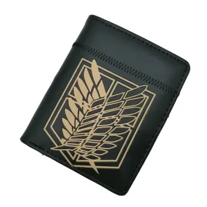 Anime Attack on Titan AOT Scout Legion Men's Wallets Levi Woman Card Holders Purse