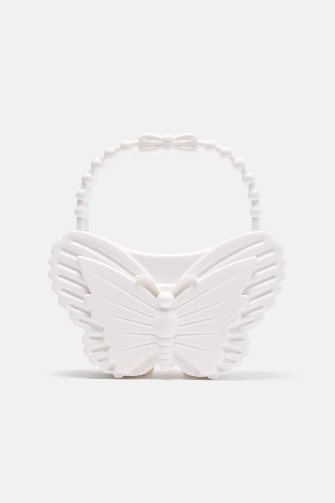 Beautiful Butterfly Handbag - White