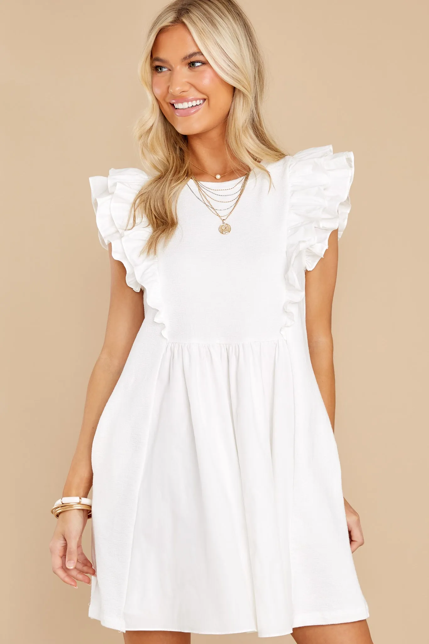 Beautiful Days Ahead White Dress