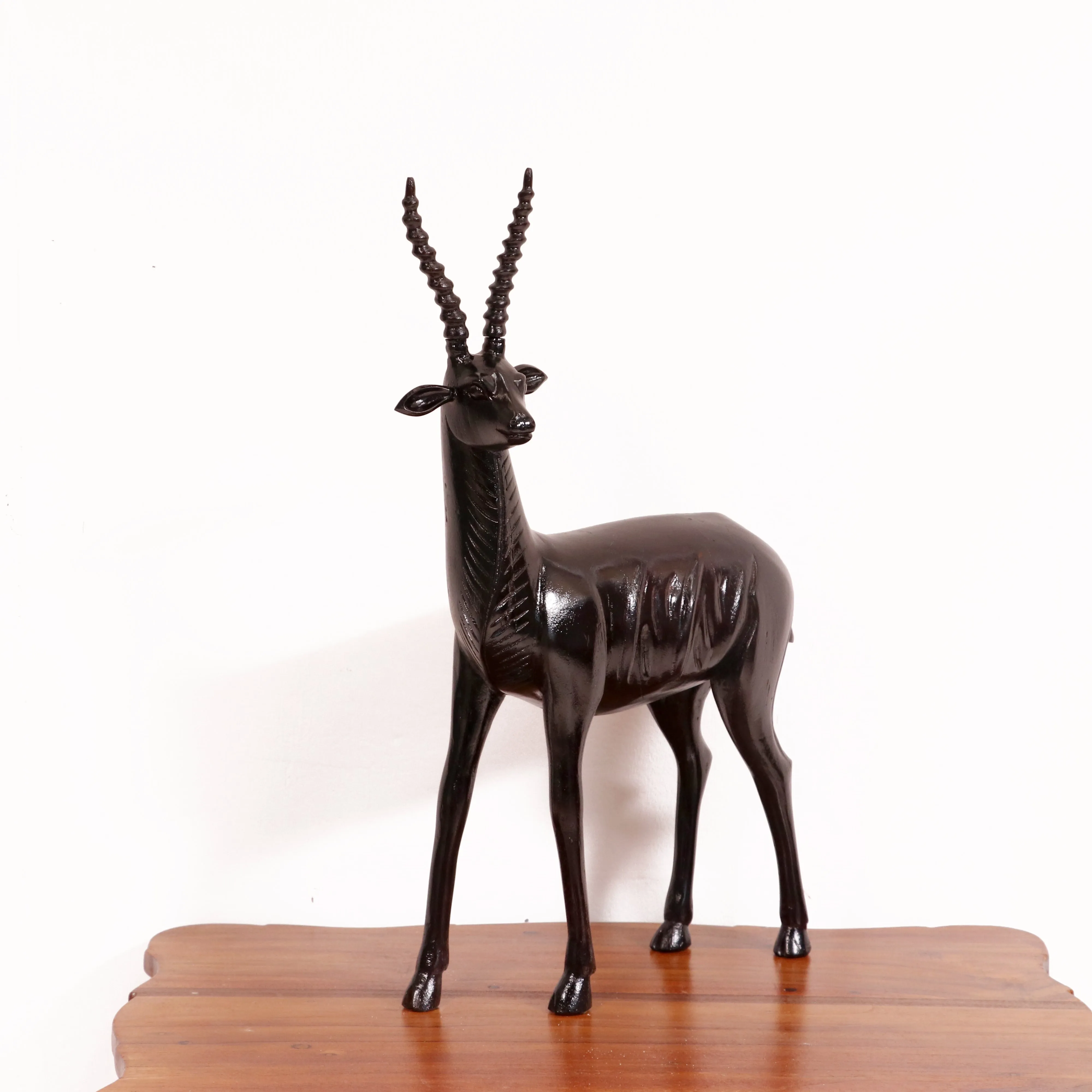 Beautiful detailed solid wood deer