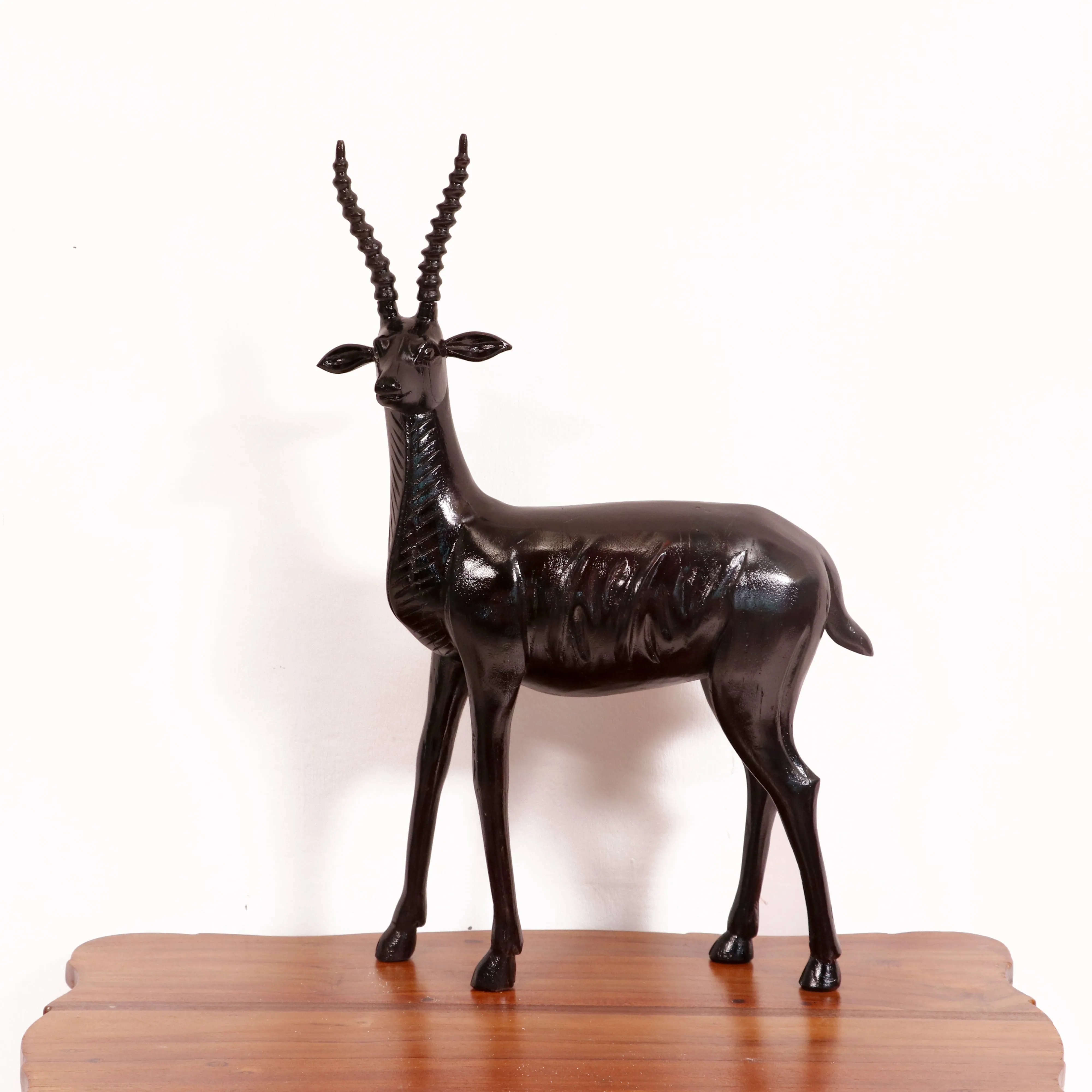 Beautiful detailed solid wood deer