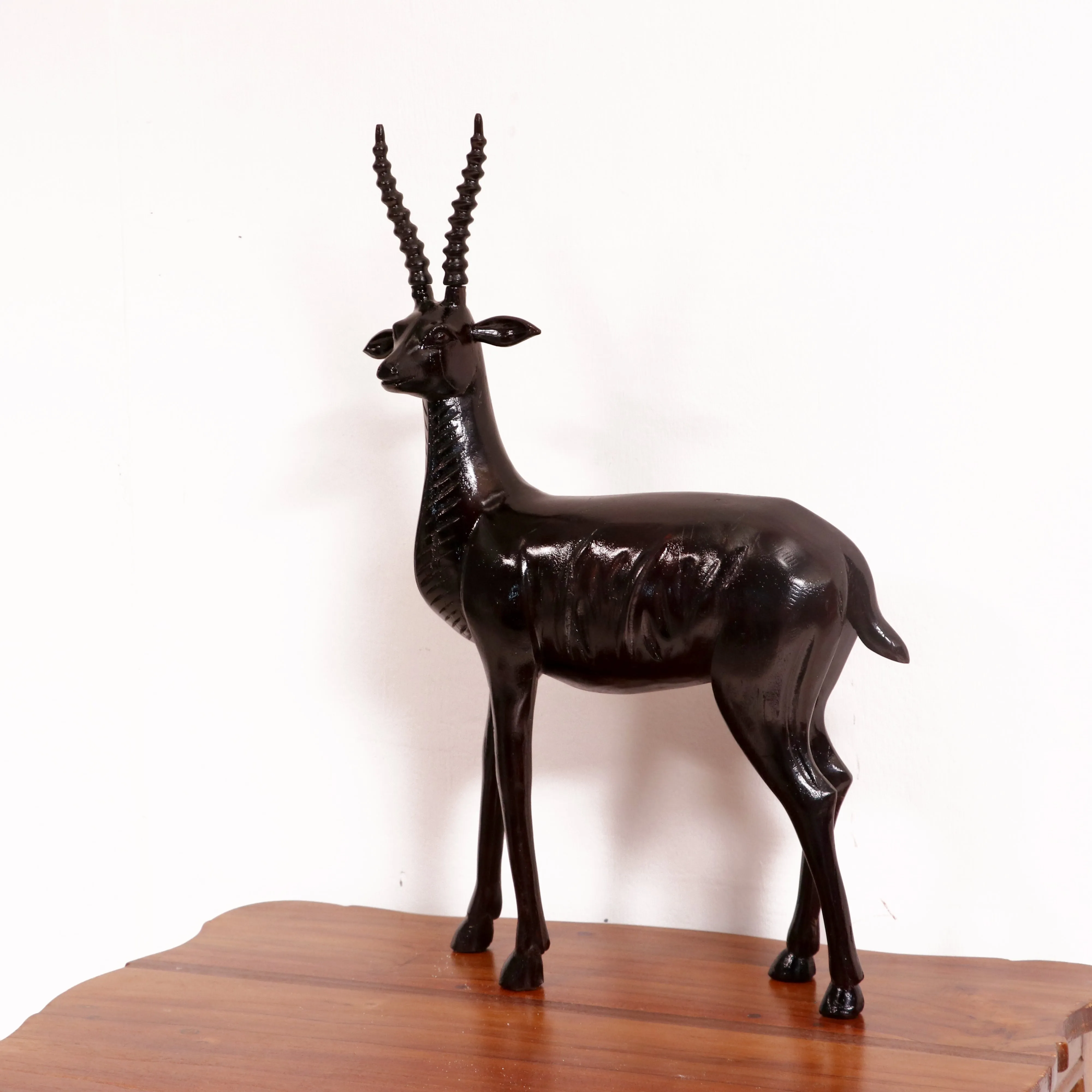 Beautiful detailed solid wood deer