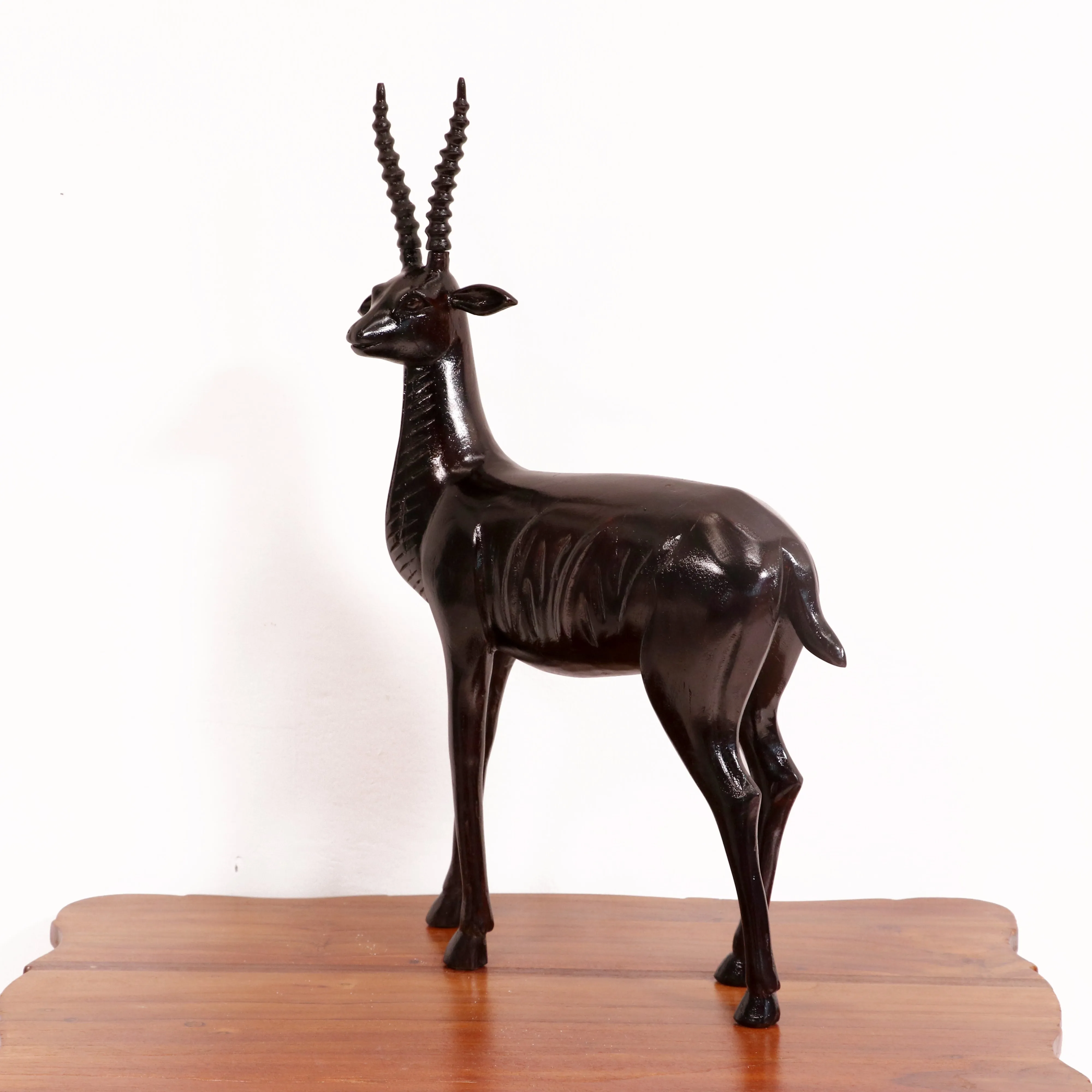 Beautiful detailed solid wood deer