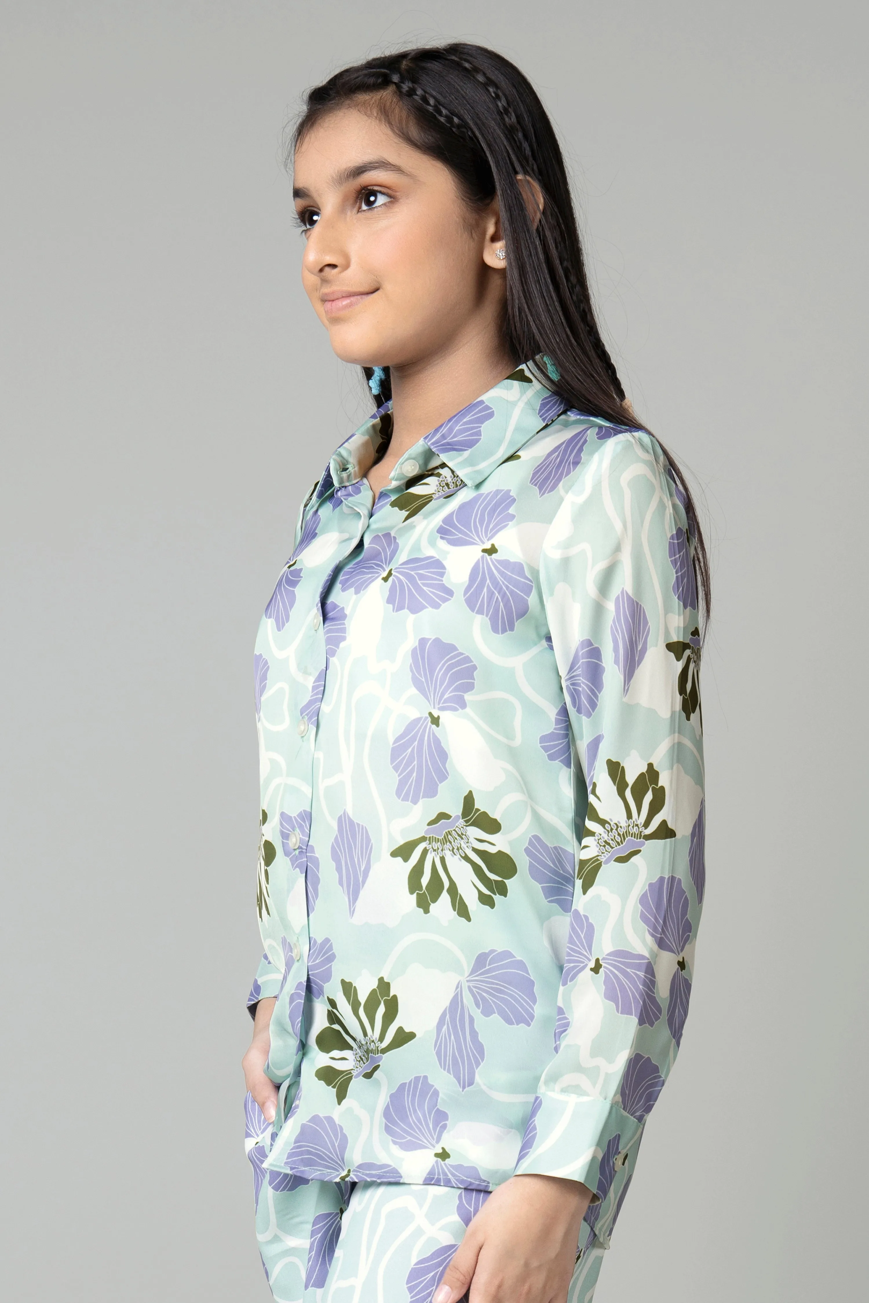 Beautiful Floral Shirt For Girls