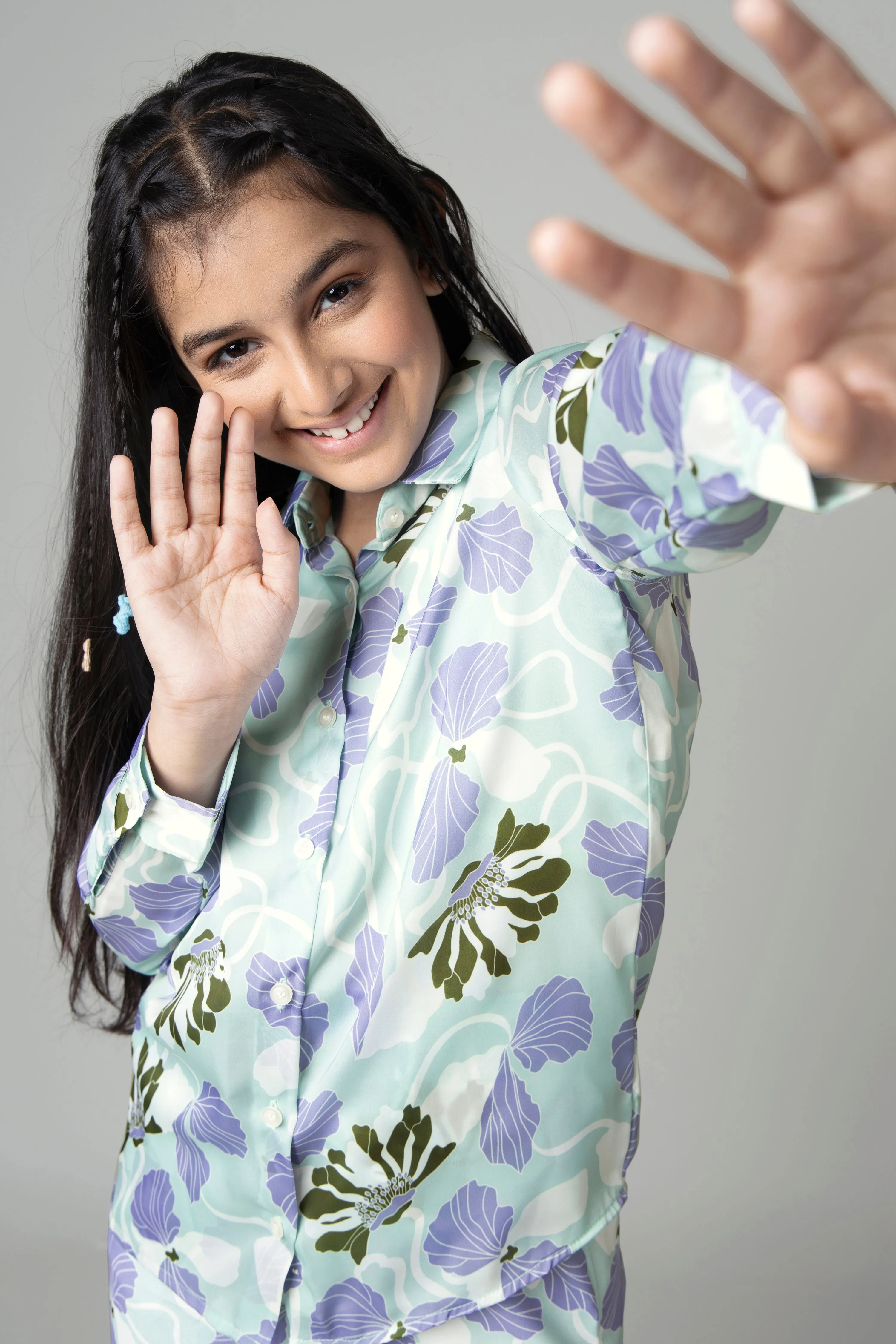 Beautiful Floral Shirt For Girls