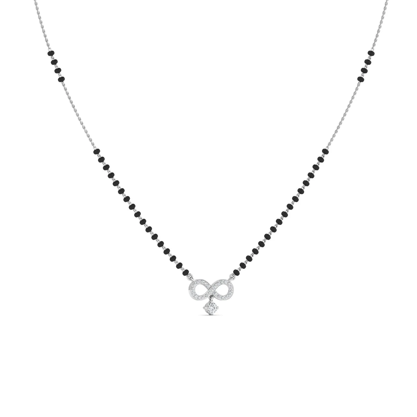 Beautiful Infinity Silver Mangalsutra