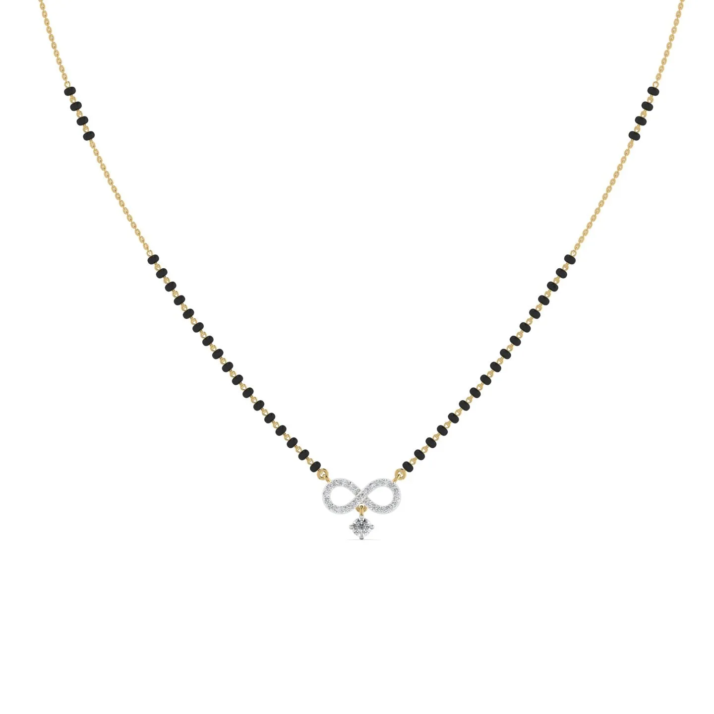 Beautiful Infinity Silver Mangalsutra