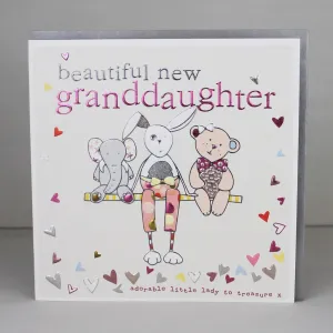 Beautiful new baby Granddaughter card