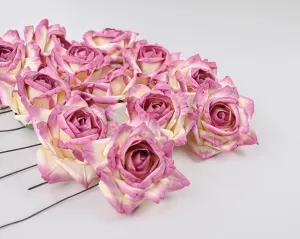 Beautiful Parchment Roses - Wood Roses