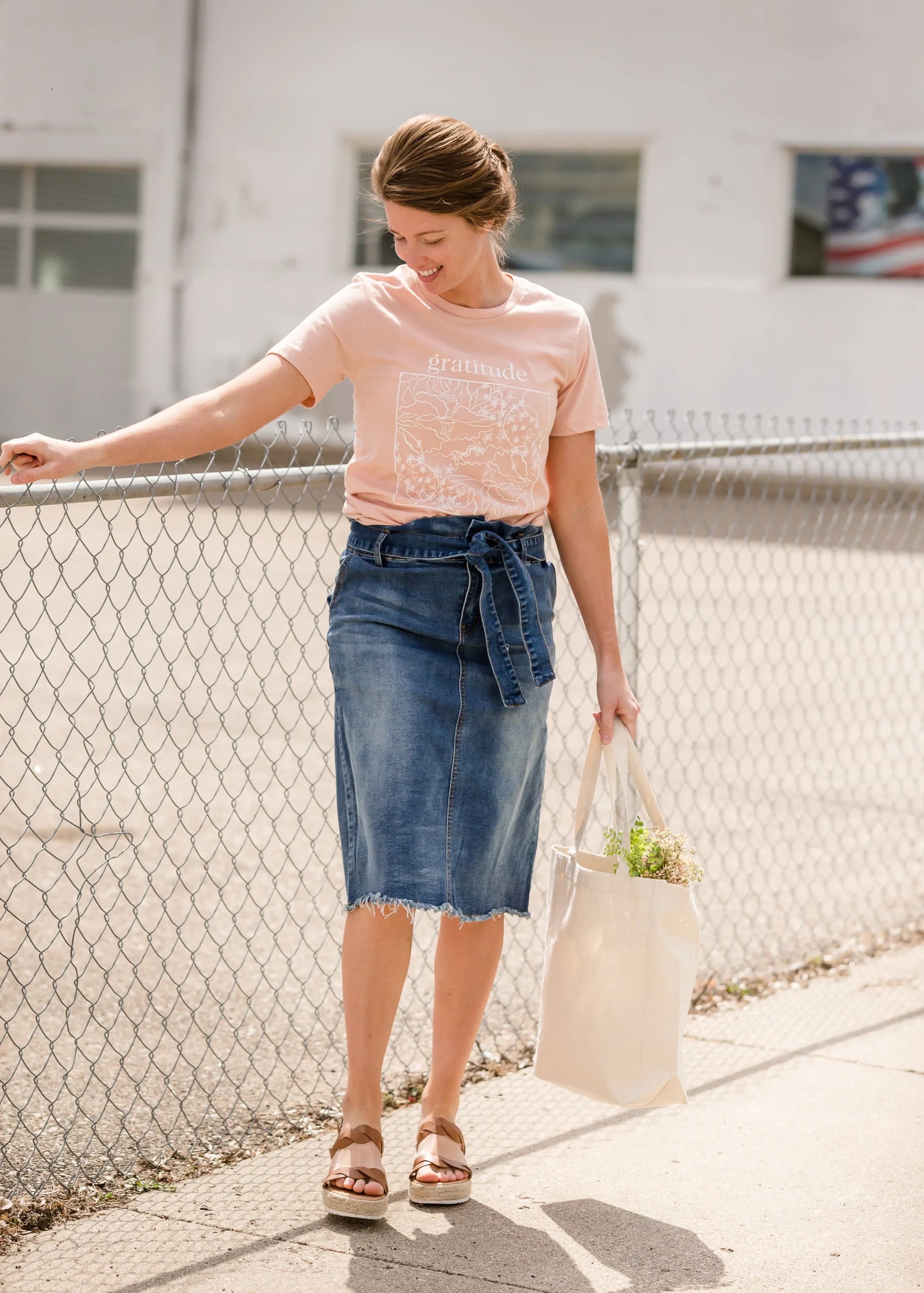 Beautiful Stand Up Canvas Tote