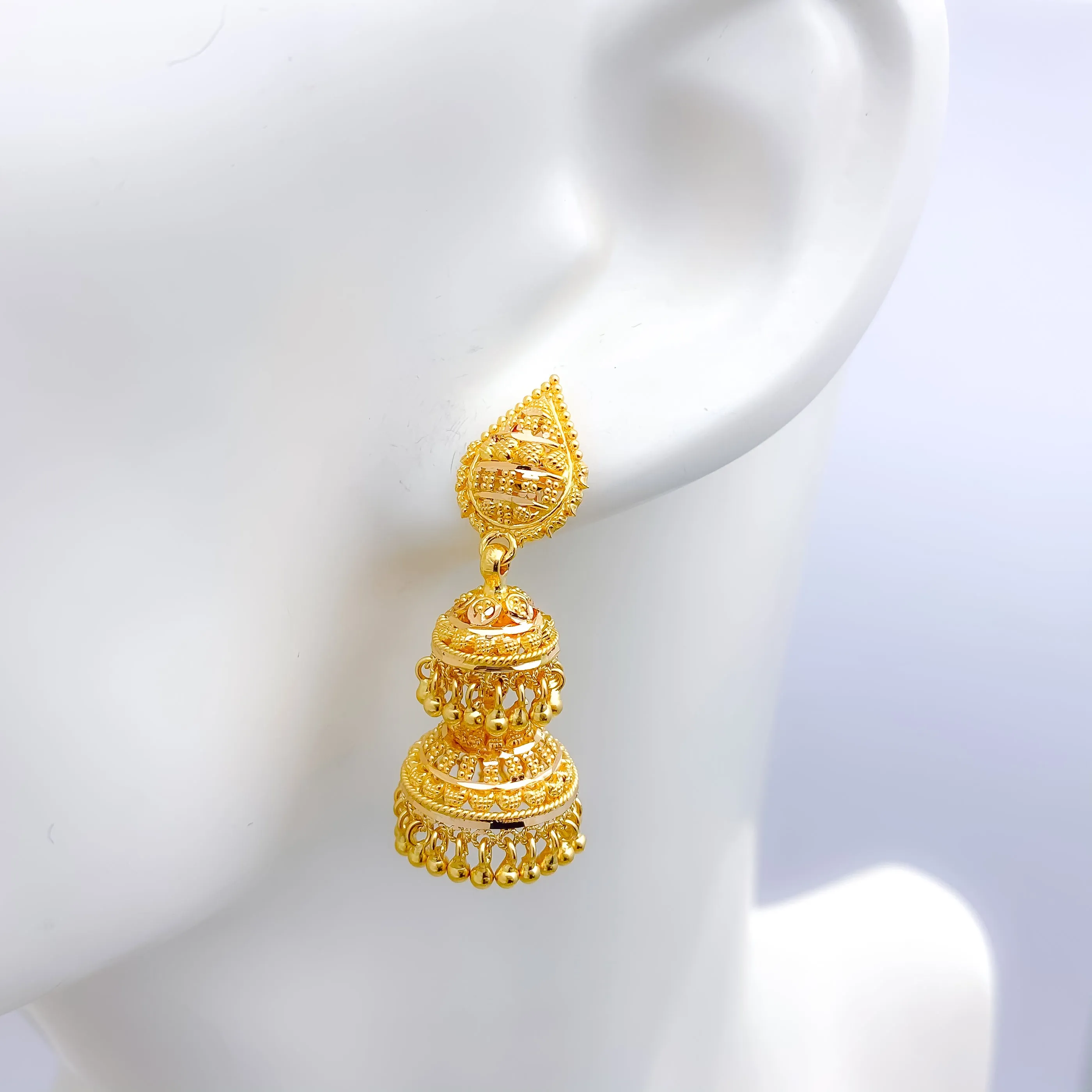 Beautiful Two-Tier Jhumki Earrings