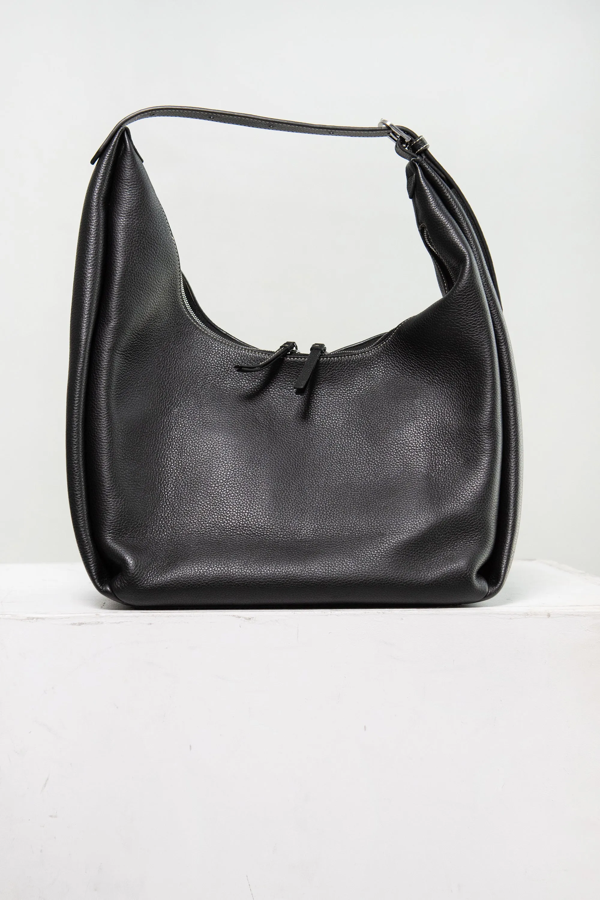 Belt Hobo Bag, Black