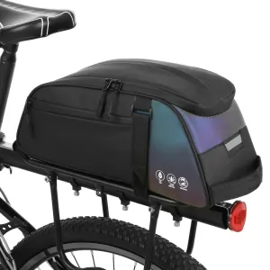 Bicycle Bag Panniers PU Waterproof Bike Rear Rack Bag Multifunctional Bicycle Carrier Cycling Rear Rack Should Bag