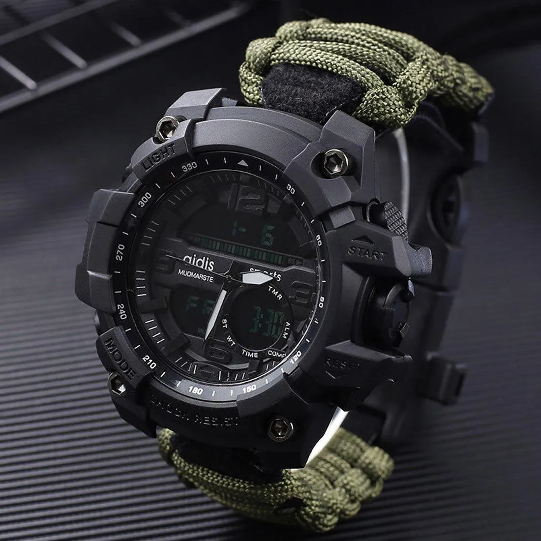 Big Face Military Tactical Watch for Men, Sport Wrist Watch