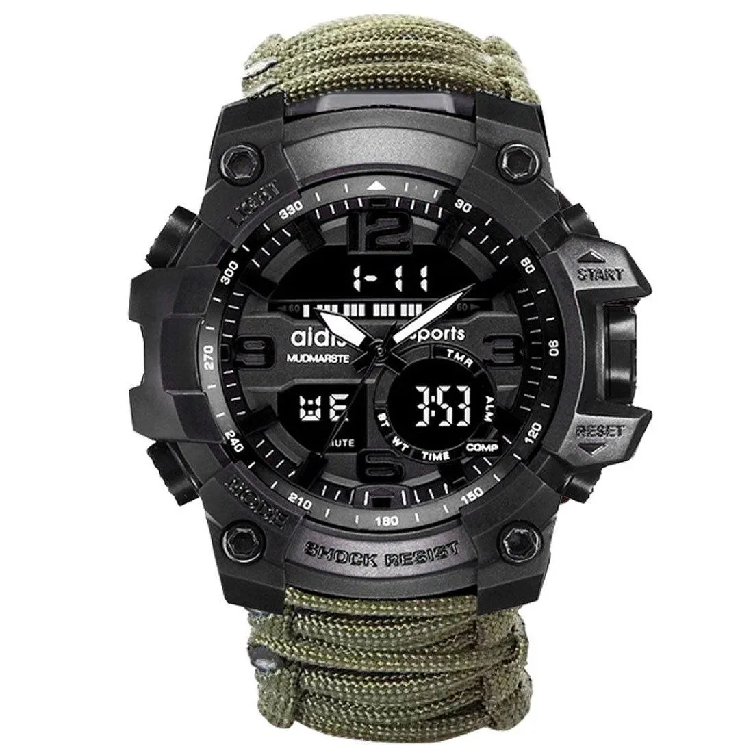 Big Face Military Tactical Watch for Men, Sport Wrist Watch