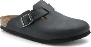 Birkenstock Unisex Boston Oiled Leather Regular Black | Buy Birkenstock Unisex Boston Oiled Leather Regular Black here | Outnorth