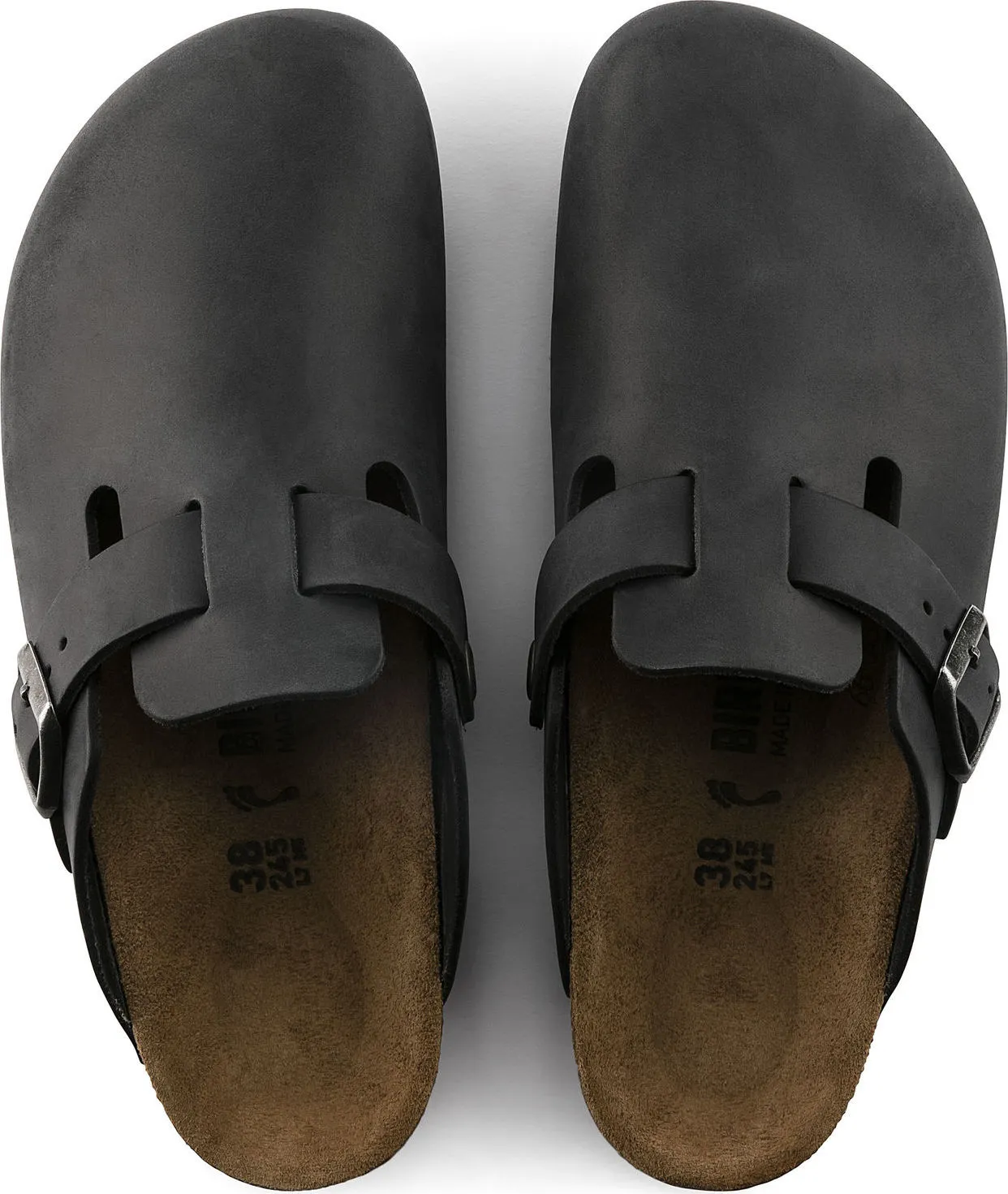 Birkenstock Unisex Boston Oiled Leather Regular Black | Buy Birkenstock Unisex Boston Oiled Leather Regular Black here | Outnorth