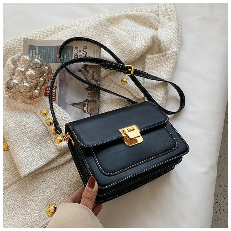 Black Crossbody Flap Bag