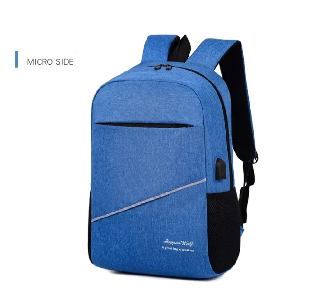 Blue 3 in 1 Laptop Backpack For Men & Women Without USB Port 2003