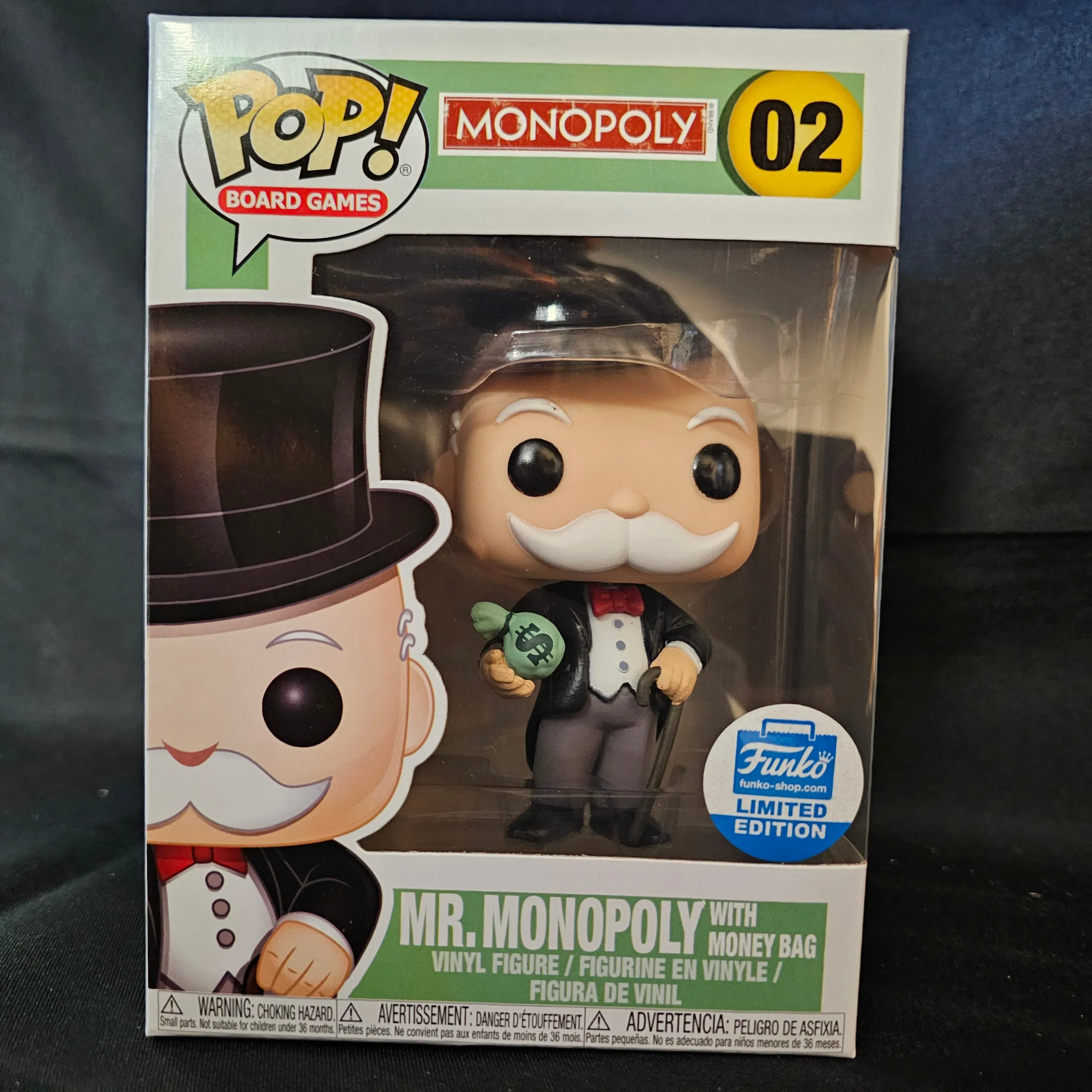 Board Games Pop! Vinyl Figure Mr. Monopoly with Money Bag [Funko-Shop] [02]