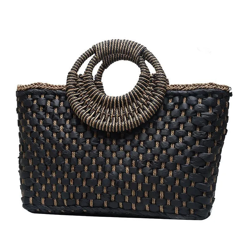 Bohemian Woven Beach Handbag