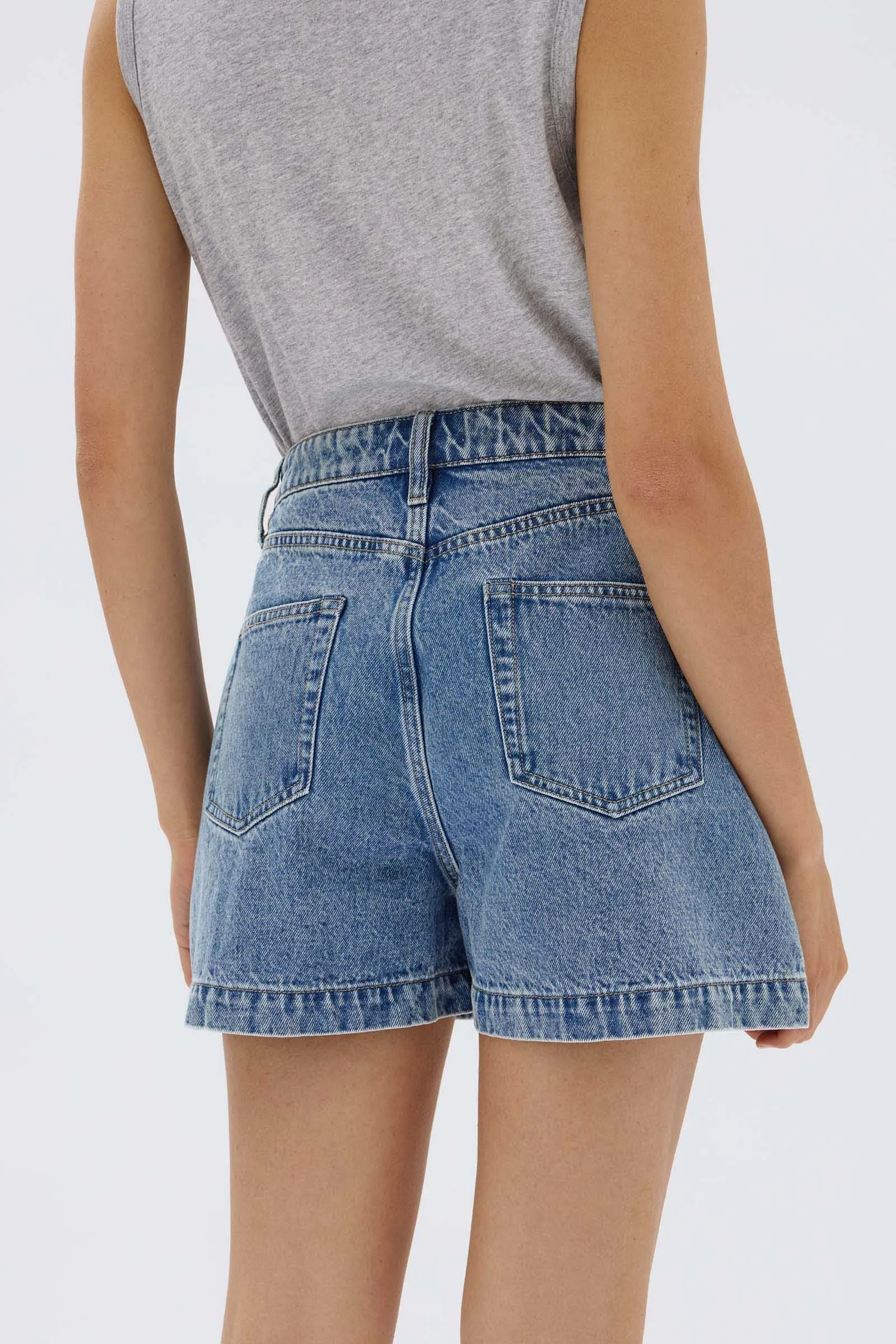 Boxy Denim Short