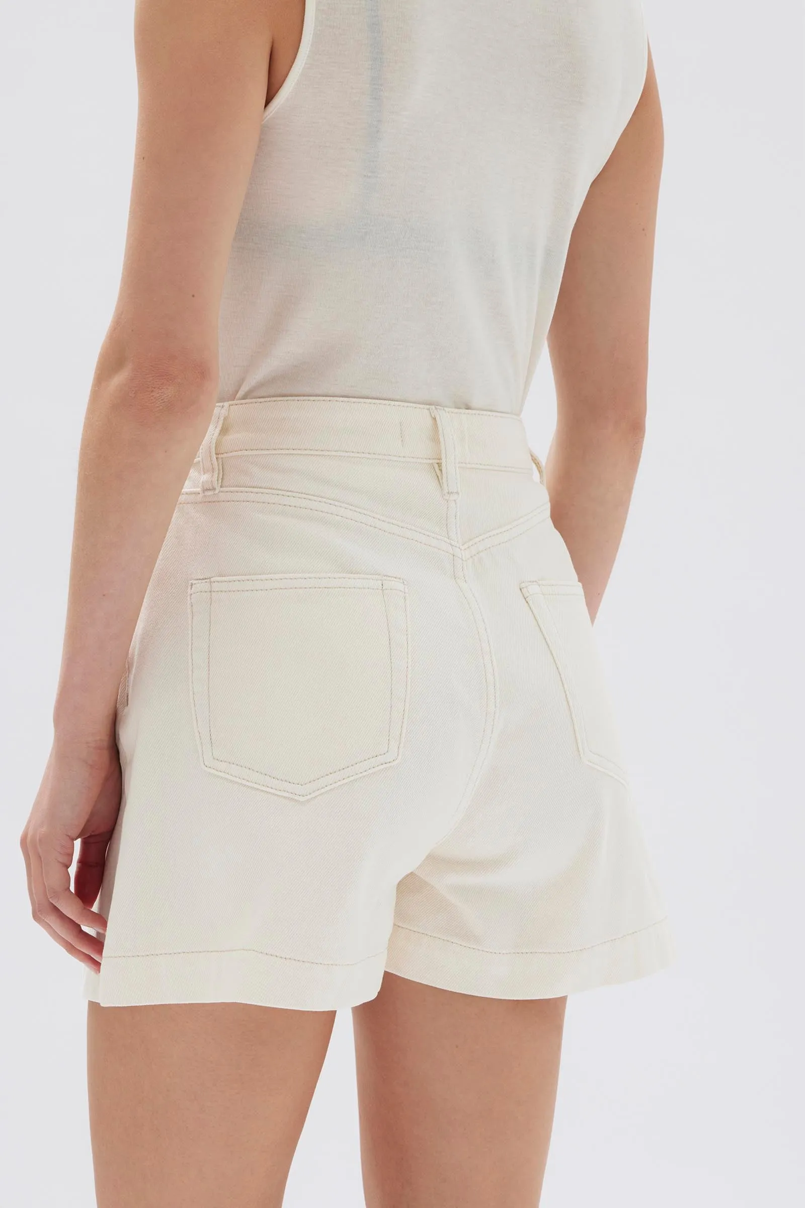 Boxy Denim Short