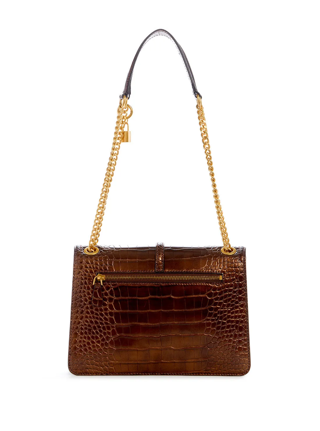 Bronze James Croco Convertible Crossbody Bag