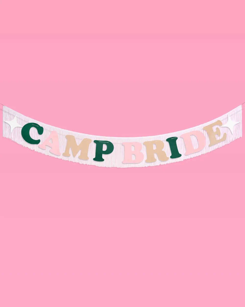 Camp Bride Banner - two piece banner