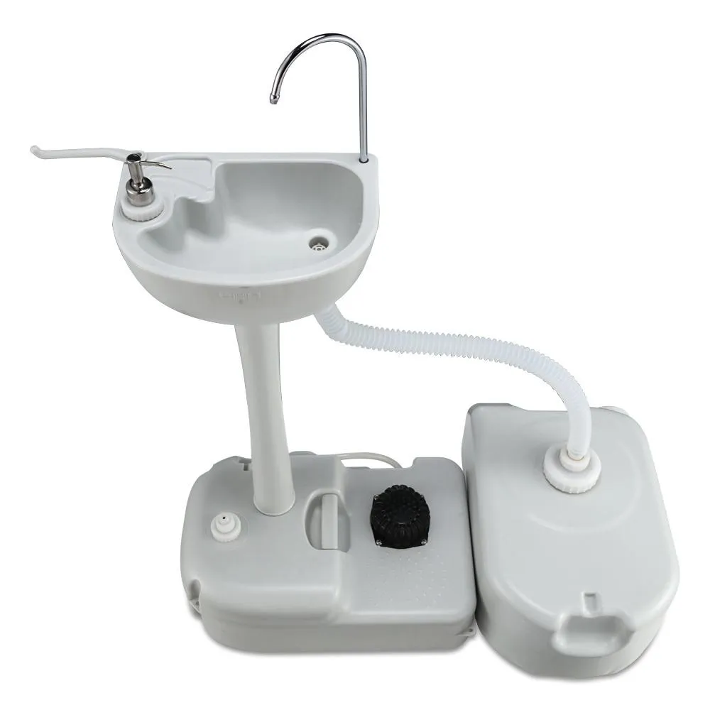 Camping Basin Portable Hand Wash Sink Stand 43L Capacity