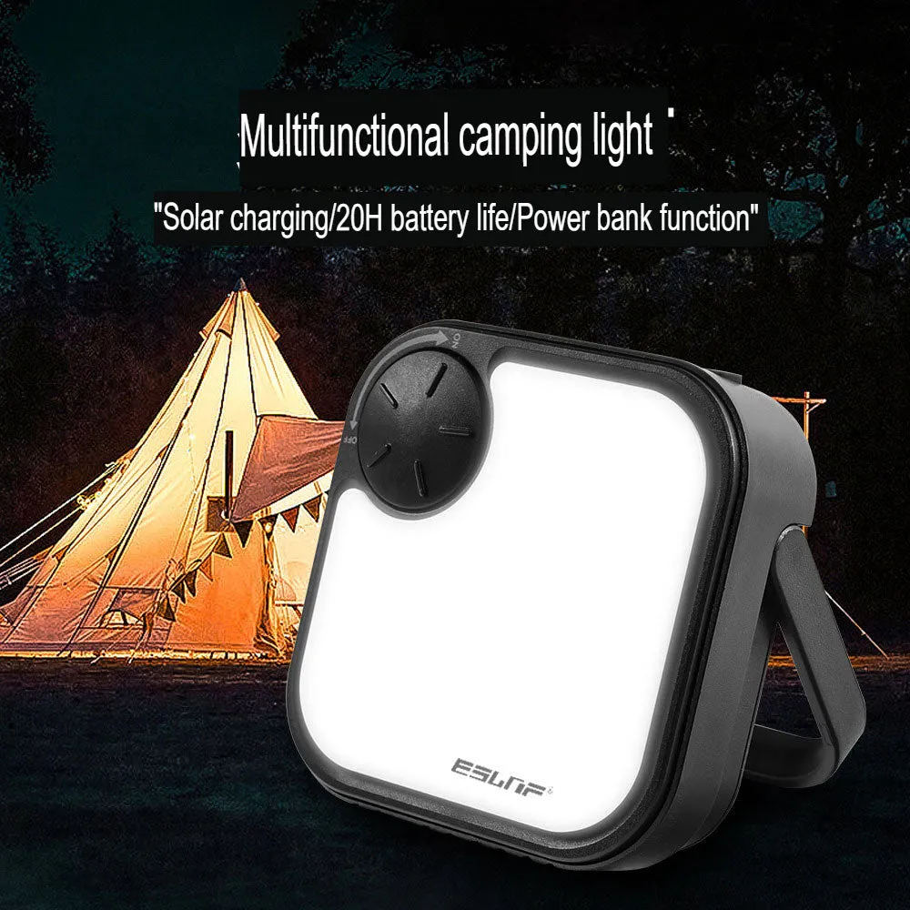 Camping light, tent light, multifunctional emergency work light, convenient solar charging, high brightness LED outdoor camping light