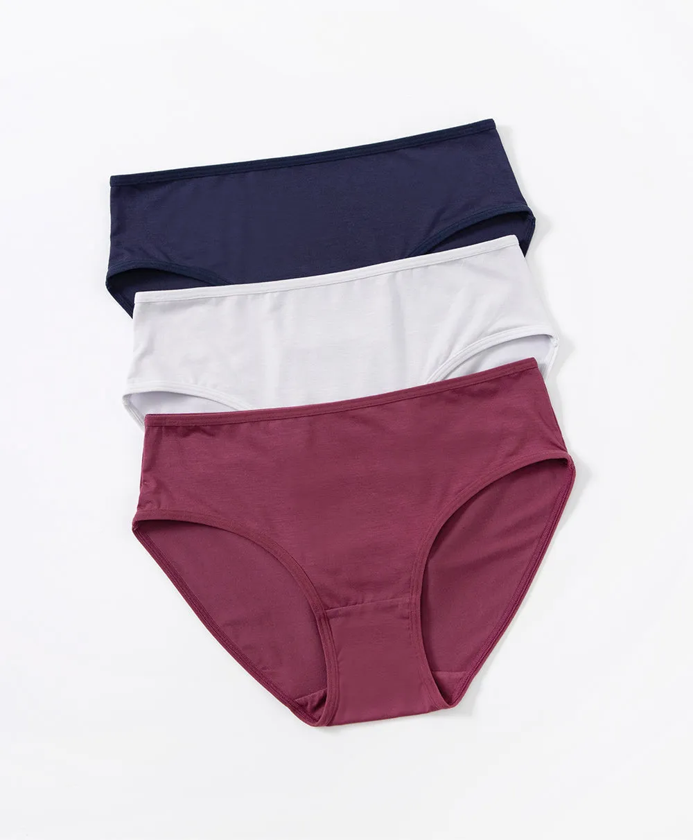 Charming Dark 3pcs Modal Midi Pack Panties