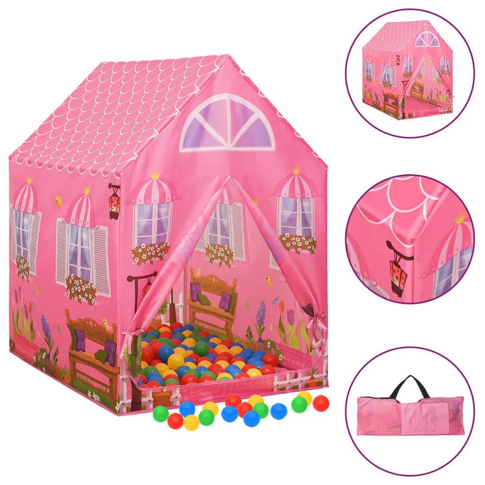 Children Play Tent Pink 69x94x104 cm