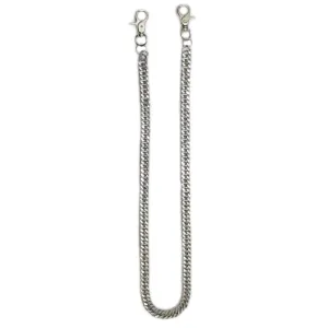 Chrome Double Link Wallet Chain 33"